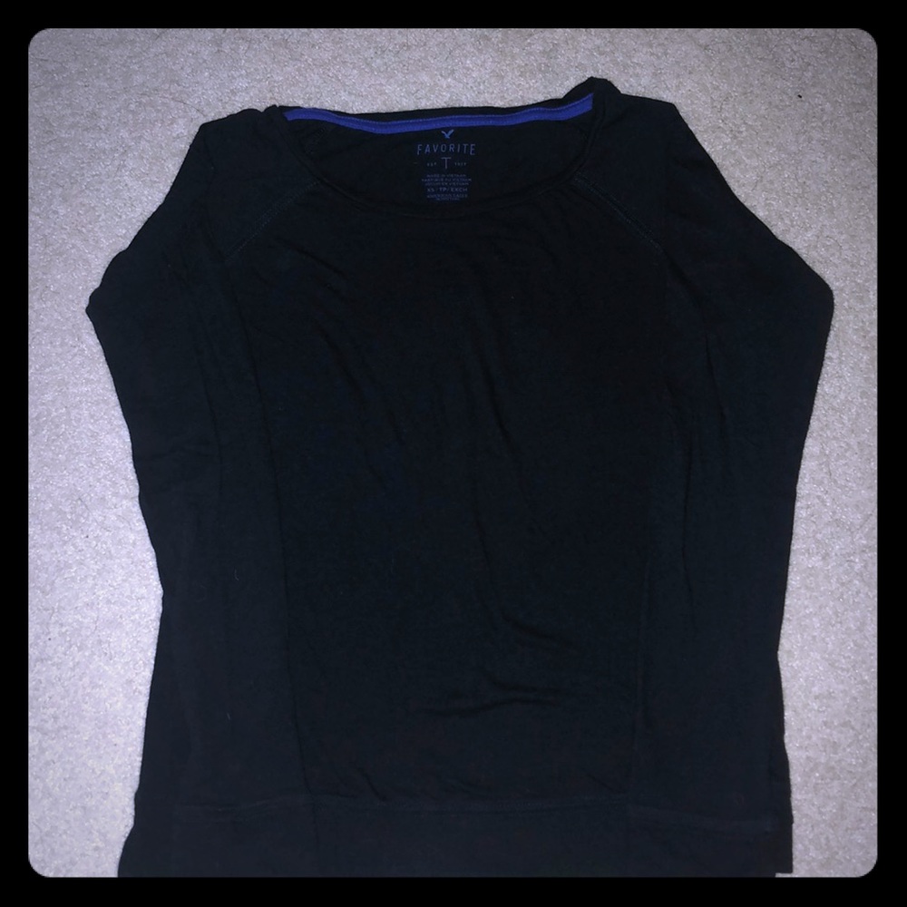 Black long-sleeve tee